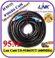 สายแลน(ภายนอกอาคาร) Cat6 Outdoor Link แท้ เข้าหัวสำเร็จรูปพร้อมใช้งาน ยาว 95 เมตร (Black)