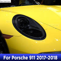 FNE สำหรับ Porsche 911 2017-2018ไฟหน้ารถภายนอกรถป้องกันรอยขีดข่วนสติกเกอร์ตกแต่งฟิล์มป้องกัน TPU สีชุดไฟหน้ารถจักรยาน