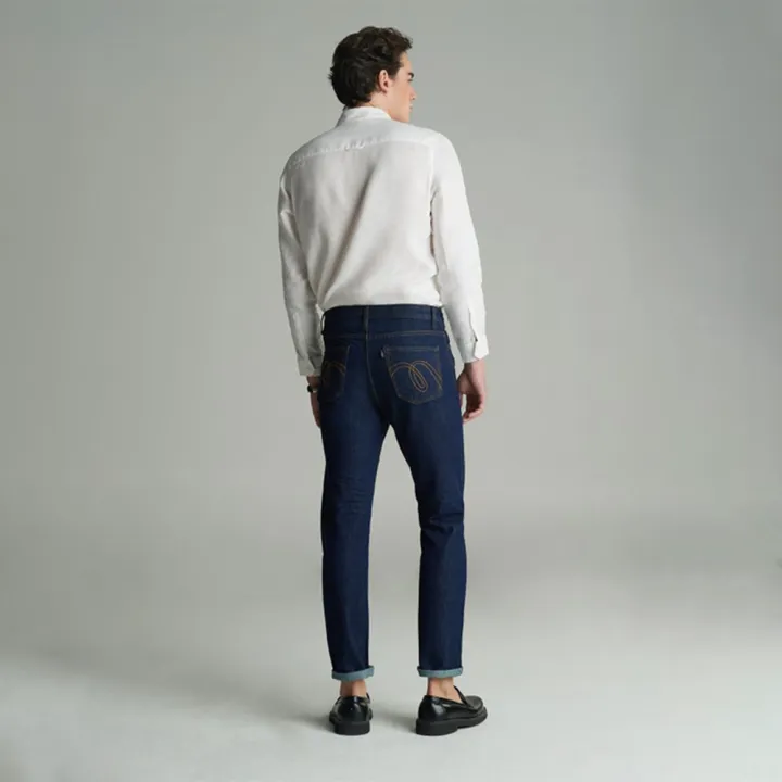 mc-jeans-กางเกงยีนส์ผู้ชาย-กางเกงยีนส์-ขาตรง-ริมแดง-mc-red-selvedge-สียีนส์-ทรงสวย-ใส่สบาย-maiz014
