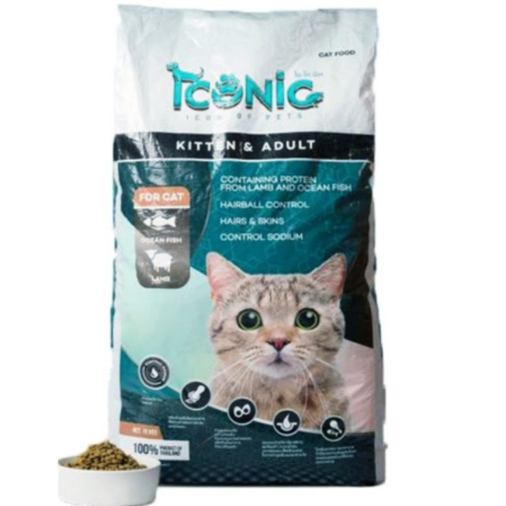 ยกกระสอบ ICONIC (ไอโคนิค) อาหารแมวทุกช่วงวัย 15 kg.
