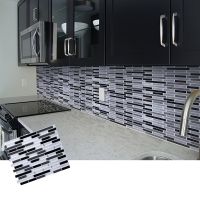 Self Adhesive Mosaic Tile Wall decal Sticker DIY Kitchen Bathroom Home Decor Vinyl Wall Stickers  Decals