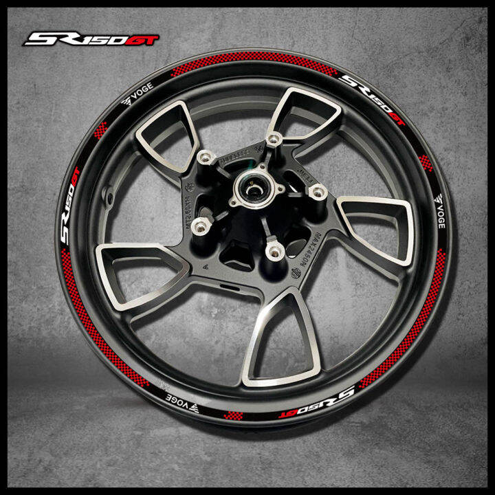 สำหรับ-voge-sr-150-gt-sr150gt-สติกเกอร์ลายทางติดล้อรถจักรยานยนต์สติ๊กเกอร์สะท้อนแสงกระทะล้อ