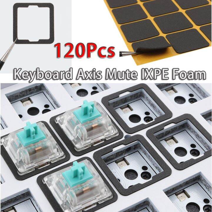 120PCS InterAxis Foam Shaft Mute IXPE Sound Dampener Sheet Mechanical