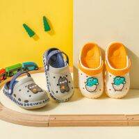 2022 children summer new hole shoes cartoon a two slippers the soft bottom anti-slip cool men