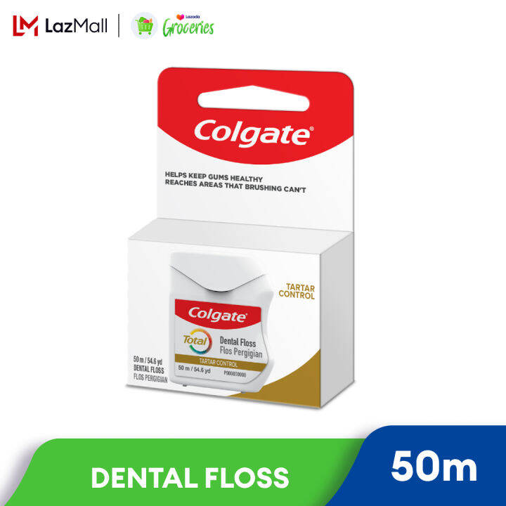 Colgate Dental Floss with Tartar Control 50m Lazada