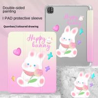 เคส TPU ลายดอกทิวลิป พร้อมช่องใส่ปากกา สําหรับ iPad air4 10.9 นิ้ว pro 11 2021 mini 5 2019 air 3 10.5 air 2 2018 9.7 6th iPad 9 10.2 2021 Mini6 pro 12.9