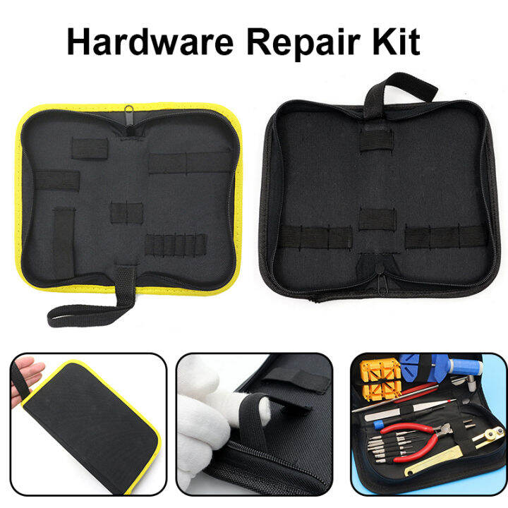 Multifunction Portable Tool Bag Electrician Leather Tool Kit Waterproof Zipper Design Soldering