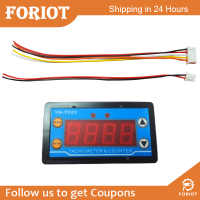 Foriot  DC9-24V ดีมอร์4เครื่องวัดความเร็วแบบดิจิตอลความแม่นยำสูงเครื่องวัดความเร็วดิจิตอล LED และ Hall Proximity สวิตช์เซ็นเซอร์ YH-TC01