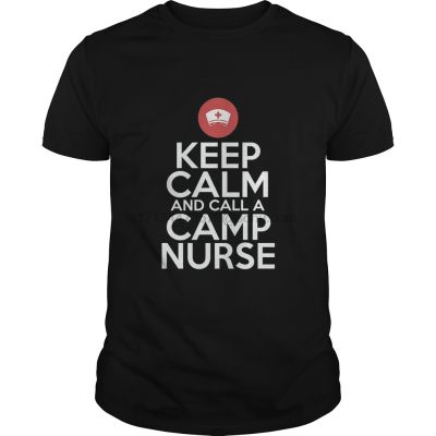ผู้ชาย T เสื้อแขนสั้น Camp พนักงาน Keep Calm Camp พยาบาลเสื้อฤดูร้อน Camp Supplies(1) Cool ผู้หญิงเสื้อยืด Tee Tops