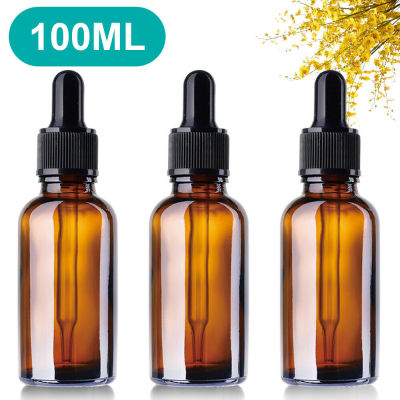 30-100ML Essential Eye Pipette Reagent Glass Dropper Amber