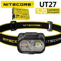 NITECORE UT27สปอร์ตไลท์ในหลอดไฟ520และฟลัดไลท์หัวหลอดไฟคู่แบตเตอรี่แบบถอดออกได้