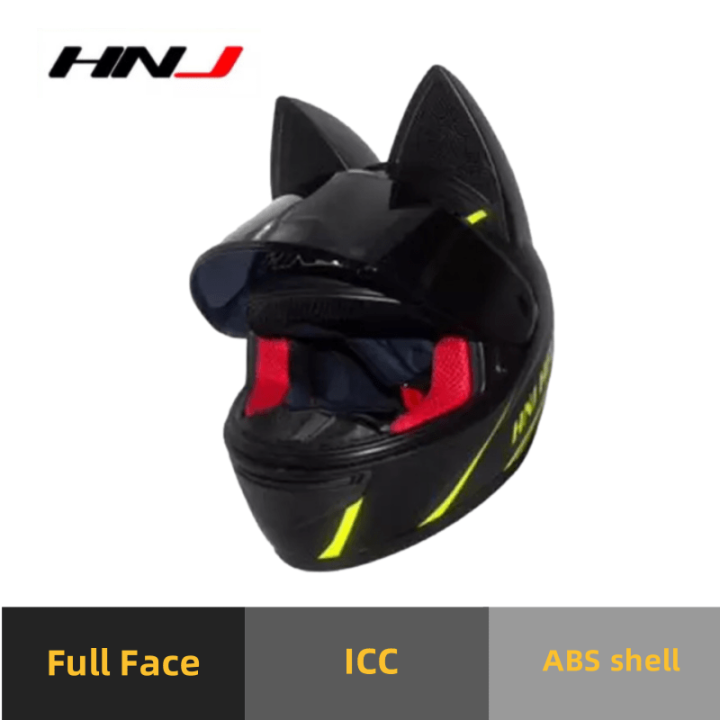[Gift Sticker*1]HNJ helmet motorcycle full face Helmets For Girls evo