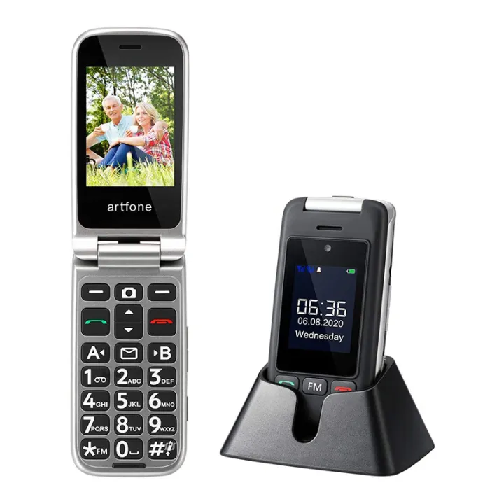 artfone C10-BLACK 2G Big Button Flip senior phone | Lazada