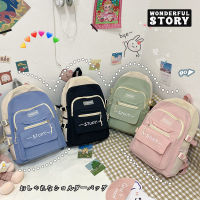 【พร้อมส่ง】wonderful story กระเป๋าเป้ งานดี กระเป๋าสะพายหลัง