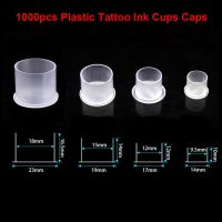 【CW】۩●☽  Ink Caps With Base Cups  11 Small  14 Medium  17 Large Pigment for Permanent Makeup