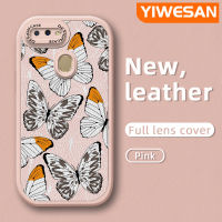 YIWESAN เคสสำหรับ A7 OPPO เคส A11K A12s A12 A5s เคสมือถือกันกระแทกป้องกันการตกแบบนิ่มเคสใส่โทรศัพท์หนังดีไซน์ใหม่รูปผีเสื้อพร้อมเคสป้องกันกล้องเลนส์คลุมทั้งหมด