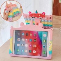 【DT】 hot  Unicorn Funda Case for iPad 10th Gen iPad 9th/8/7 Gen Air5 Air 4 Pro 9.7 6th 5th 4th Mini 6 Cover Cute Pop Push Bubble Kickstand