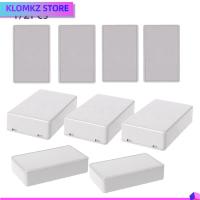 KLOMKZ 1/2pcs 8 ขนาด พลาสติก ABS DIY โครงการฝาครอบกันน้ำ กล่องโครงการอิเล็กทรอนิกส์ กล่องใส่เครื่องมือ กล่องใส่ของ