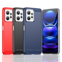 WindCase for Xiaomi Redmi Note 12 4G/12 Pro+/12 Turbo/Note 11S/Note 11 4G/Note 10S/Note 10 4G/Note 10 Pro Max/Note 11 Pro/Note 11E/Redmi A1/12C/10C/10 5G/K50 Ultra/K50 K40 Pro Soft Carbon Fiber Brushed TPU Case Cover