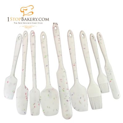 SNY KITCHEN SILICONE SPATULA TOOL SET OF 9-PIECE