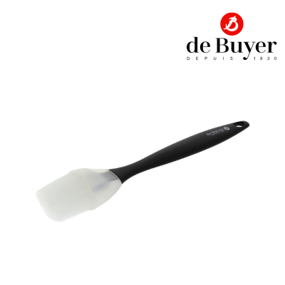 de Buyer 4807.60N Large Oval Siliconepastrybrush Fine Silk/แปลงปัด