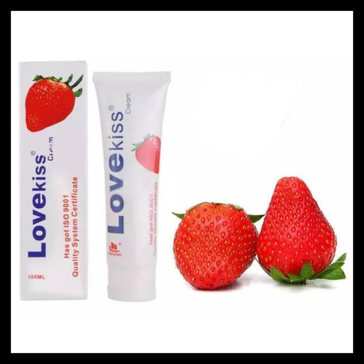 Jash 100ml Fruity Flavored Strawberry Sex Lubricant Water Based Lubricating Cream Edible