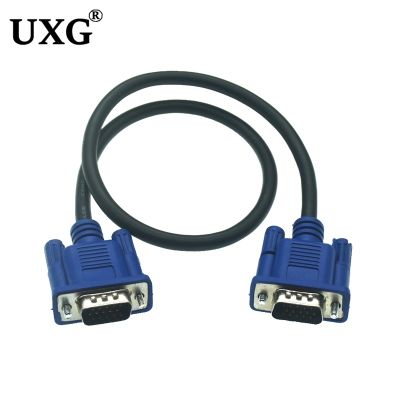 30cm 50cm VGA Cable Male To MaleBraided Shielding High Premium HDTV VGA Computer Tv Display Signal Short Cable 0.3m/0.5m/1.5m