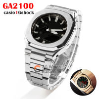 GA2100การออกแบบใหม่สแตนเลสฝากรณีวงการปรับเปลี่ยนชุด Casiok G ช็อก GA-2100 GA 2110ดูอุปกรณ์เสริม