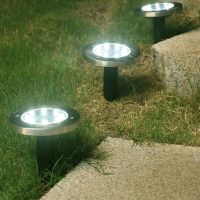 【LZ】۞◙♟  Solar Lawn Yard Luzes LED Enterrado Jardim Luz impermeável Outdoor Pathway Piso Lâmpada Spot Sob o Chão 8 LED