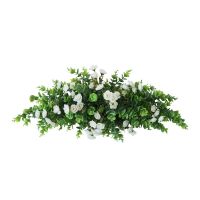 Floral Swag, Wedding Backdrop Flowers Swag, Front Door Decorative Swags with Green Leaves for Wedding Home Decor