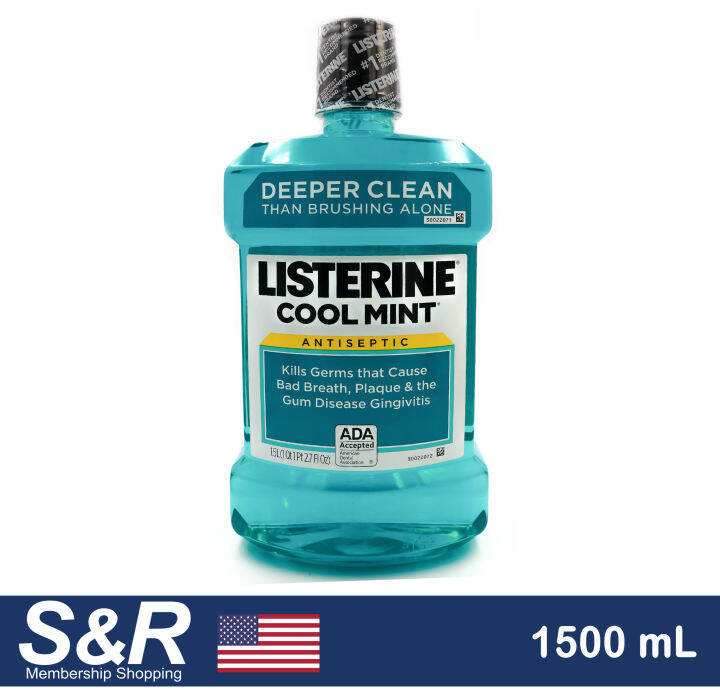 Listerine Cool Mint Antiseptic Mouth Wash 1500 mL Lazada PH