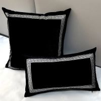 Luxury Pillow Cover Velvet Embroidery Classic Design Cushion Cover 30x50 45x45 50x50cm Bedroom Decorative Pillowcase Livingroom Cushion Cover