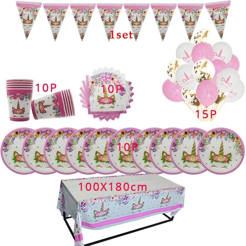Unicorn Party Supplies Paper Popcorn Box Cookie Gift Box Bag Kids Unicorn  Theme Birthday Party Decoration