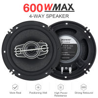 2pcs 6 นิ้ว 4 ทิศทาง 600W รถ Coaxial Auto Music สเตอริโอเต็มรูปแบบความถี่ Hifi ลำโพงการติดตั้งแบบไม่ทำลาย-sdgerte