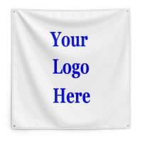 Custom Square Flag 1 Layer 100% Bleeding (Double Sided Printing) Mirror Images Advertising Home Decoration Banner Tapestry