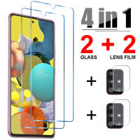 4in1 Tempered Glass for Samsung A52 A32 A72 A42 A12 5G Camera Lens Screen Protector for Samsung A21S A51 A71 A31 A41 A11 Glass