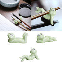 Pen Rest Ceramic Chopstick Rest Frog Chopstick Holder. Ceramic Ornaments. Chopsticks Holder.