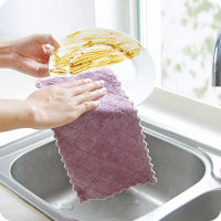 10pcs Super Absorbent Microfiber Kitchen Dish Cloth High-efficiency Tableware Household Cleaning Towel Kitchen Tools Gadgets