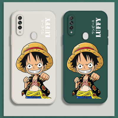 เคสoppo a31 2020 การ์ตูน Case เคสซิลิโคนเหลวการ์ตูน Luffy การ์ตูน Luffys Flocking ฝาครอบโทรศัพท์ป้องกัน