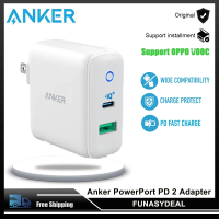 Anker PowerPort PD 2อะแดปเตอร์,เอาต์พุต33W รองรับ OPPO VOOC ชาร์จเร็วและเครื่องชาร์จติดผนังชาร์จเร็ว PD