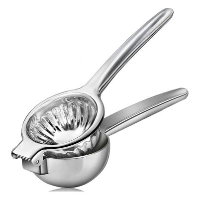 Lemon Squeezer, - Stainless Steel Extra Large Manual Lemon Juicer Squeezer with Solid Metal