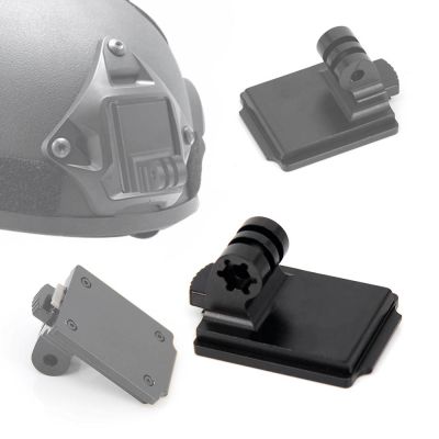 Aluminum Helmet Fixed Mount NVG Base Holder Adapter For GOPRO Hero 8 7 4 5 6 Session Yi Sjcam EKEN Action Video Sports Cameras
