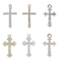 5pcs Rhinestone Cross Pendant Charms For Jewelry Making Supplies DIY Necklace Christ Accessories Crystal Charm Handmade Material DIY accessories and o