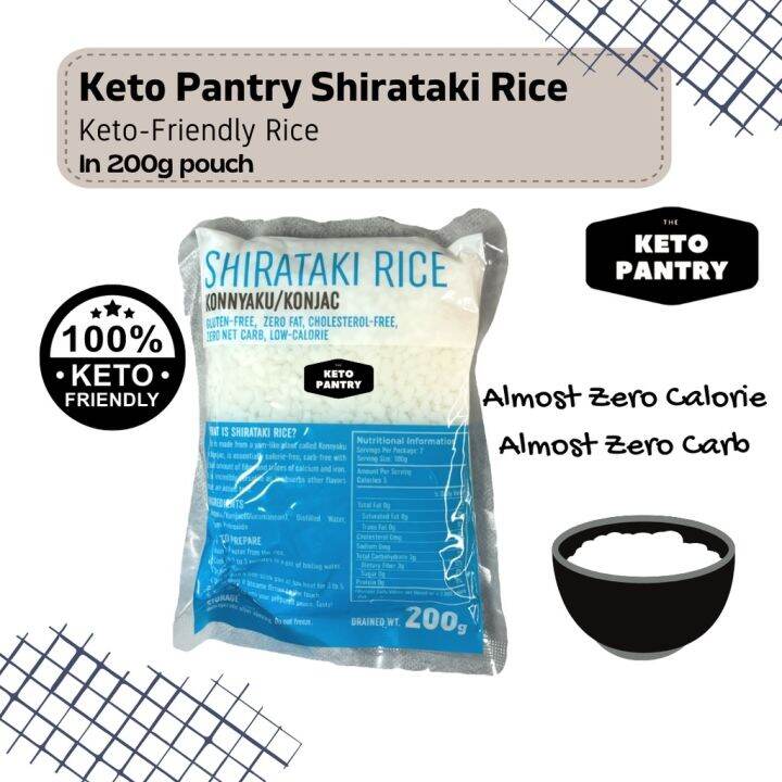 Keto Pantry Shirataki Rice Low Carb Alternative to Rice (Choose from