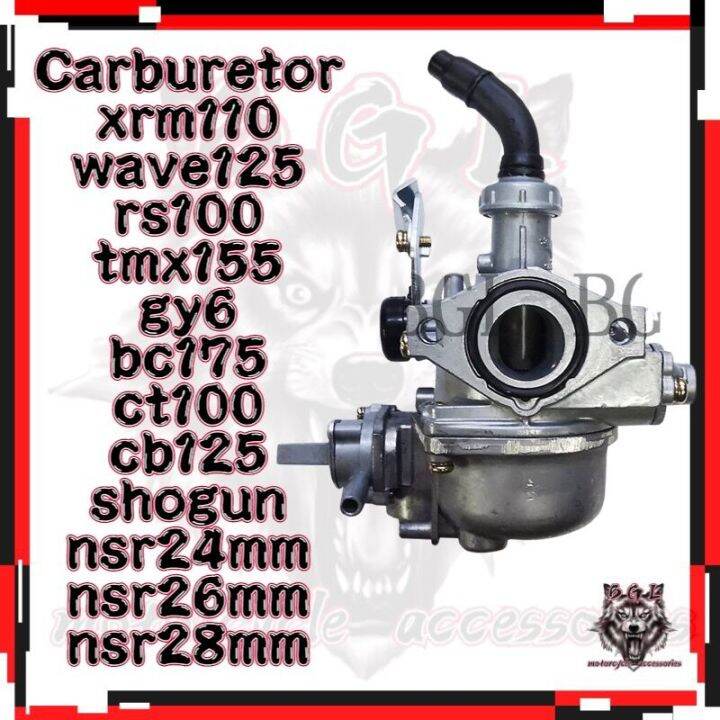 BGL Motorcycle Carburetor Assy xrm 110, tmx 155, wave 100, wave 125