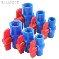 ☎♙❉ 1PC 20 63mm Blue Color Socket Thread PVC Ball Valve Garden Farm Irrigation Plastic Valve Aquarium Fish Tank Tube Switch