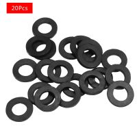 20Pcs Rubber Ring Flat Gasket Sealing Ring Flexible Pipe Bath Bathroom Shower Hose Washers Rubber Seals for Shower Head Hose Gas Stove Parts Accessori