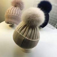 [COD] Wool hat mens childrens autumn and winter boys girls baby ball knitted warm parent-child models