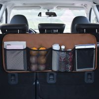 Auto Tissue Boxes Stowing Tidying Trunk Backseat Box Multi Pocket Car Organizer Interior Accessories Back Seat Storage Bag Net