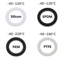 Tri Penjepit Ferrule Gasket 5 10 Buah ISO Kualitas Tinggi Tekanan Sanitasi Makanan Kelas Segel Mesin Cuci untuk Homebrew Silikon PTFE FKM EPDM